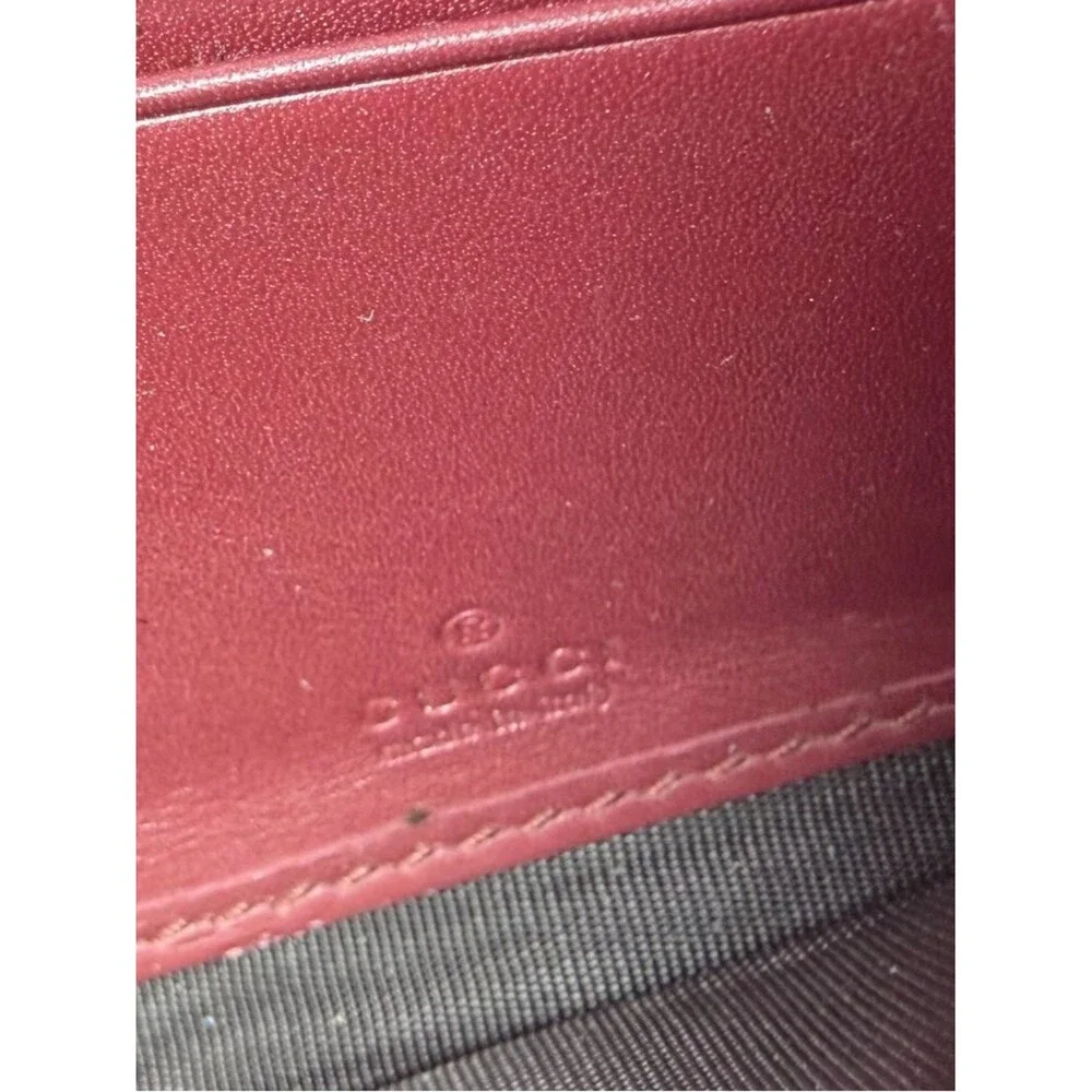 Gucci Metallic Rose Red Guccissima Continental Wallet - Picture 14 of 16